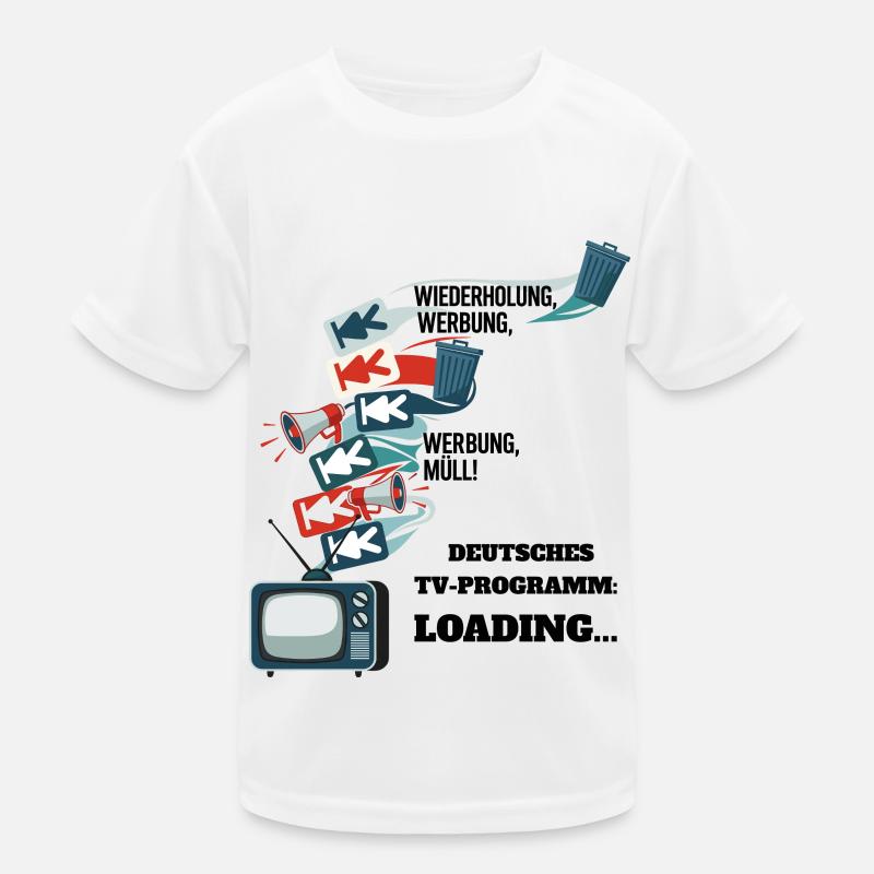 German TV Program: Loading... Kids Functional T-Shirt