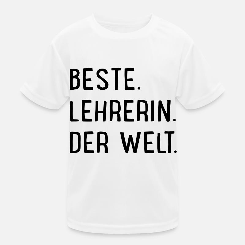Beste Lehrerin der Welt Kinder Funktions-T-Shirt