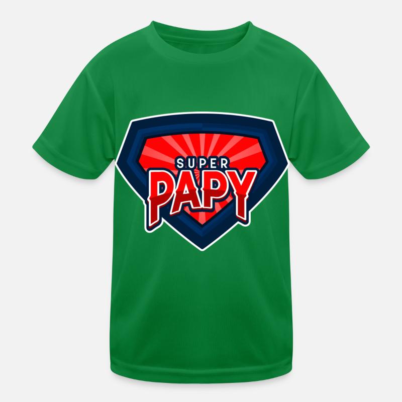SUPER PAPY - logo super héros T-shirt sport Enfant