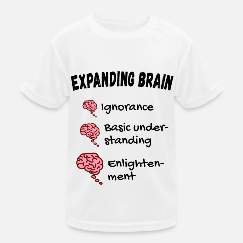 Expanding Brain Meme Kids Functional T-Shirt