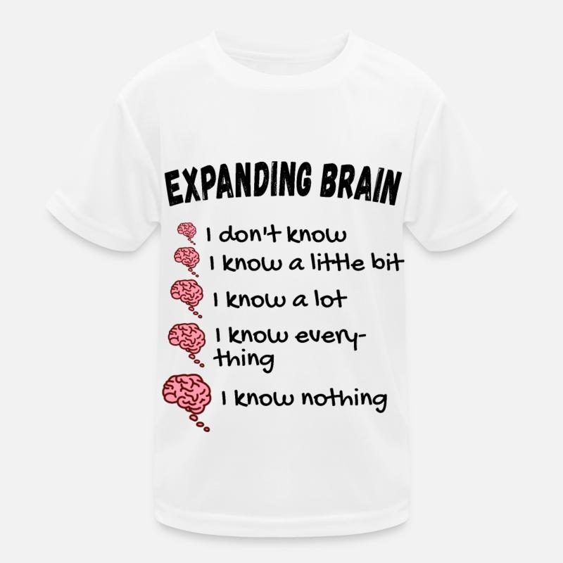 Expanding Brain Meme Kids Functional T-Shirt