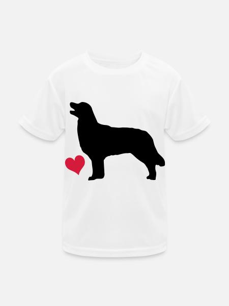 retriever - Kinder Funktions-T-Shirt - Weiß - Vorne