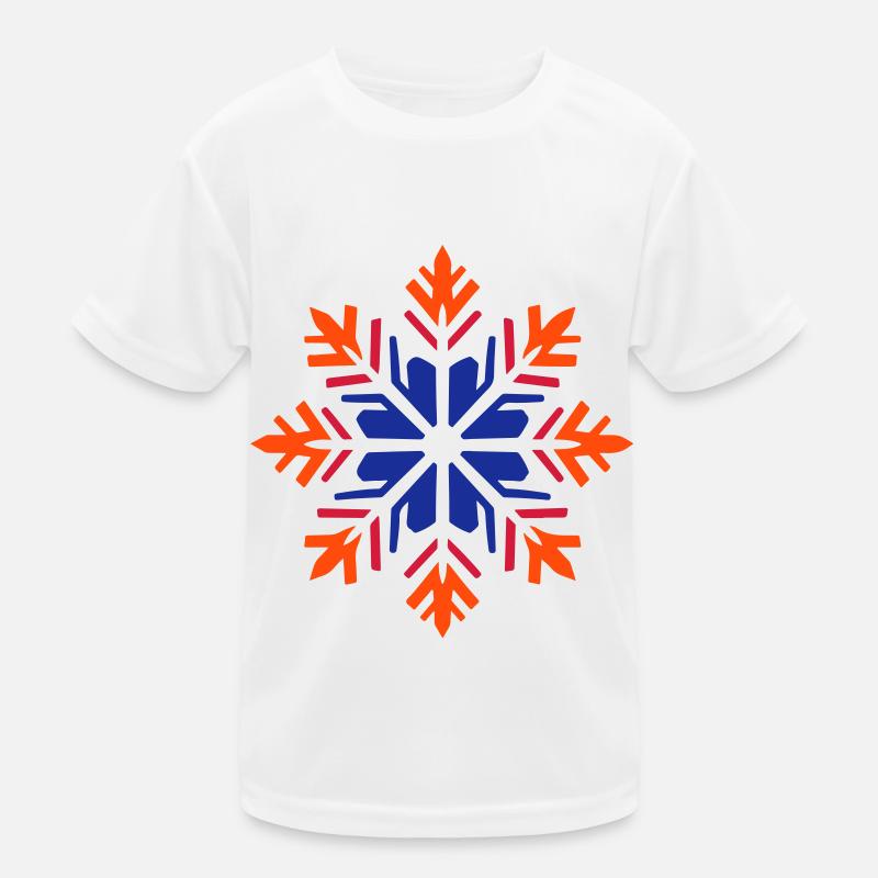 Snowflake Winter Symbol Kids Functional T-Shirt