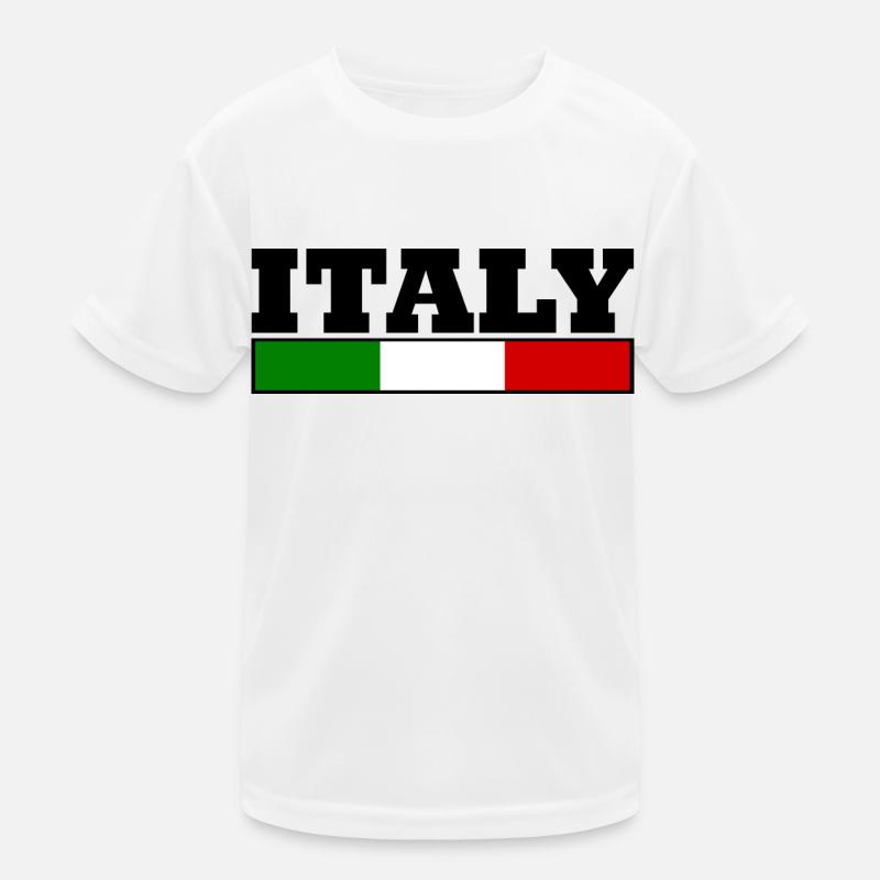 Italien flagge Kinder Funktions-T-Shirt