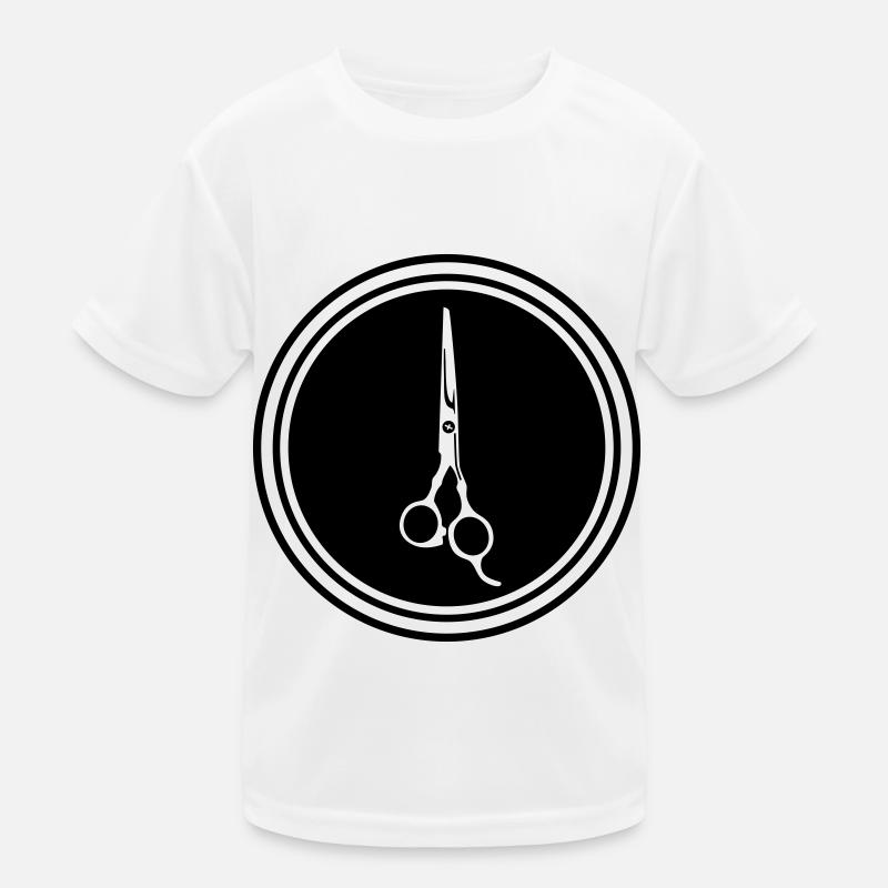 Schere Barber icon Kinder Funktions-T-Shirt
