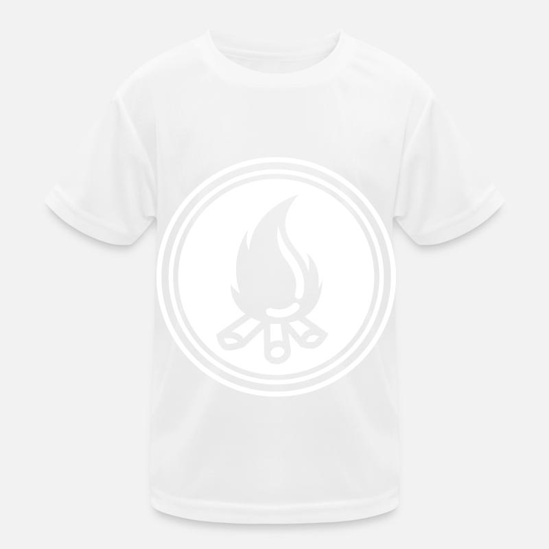 Campfire symbol Kids Functional T-Shirt