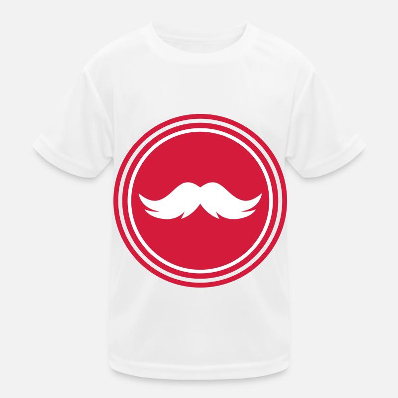 Schnurrbart symbol Kinder Funktions-T-Shirt