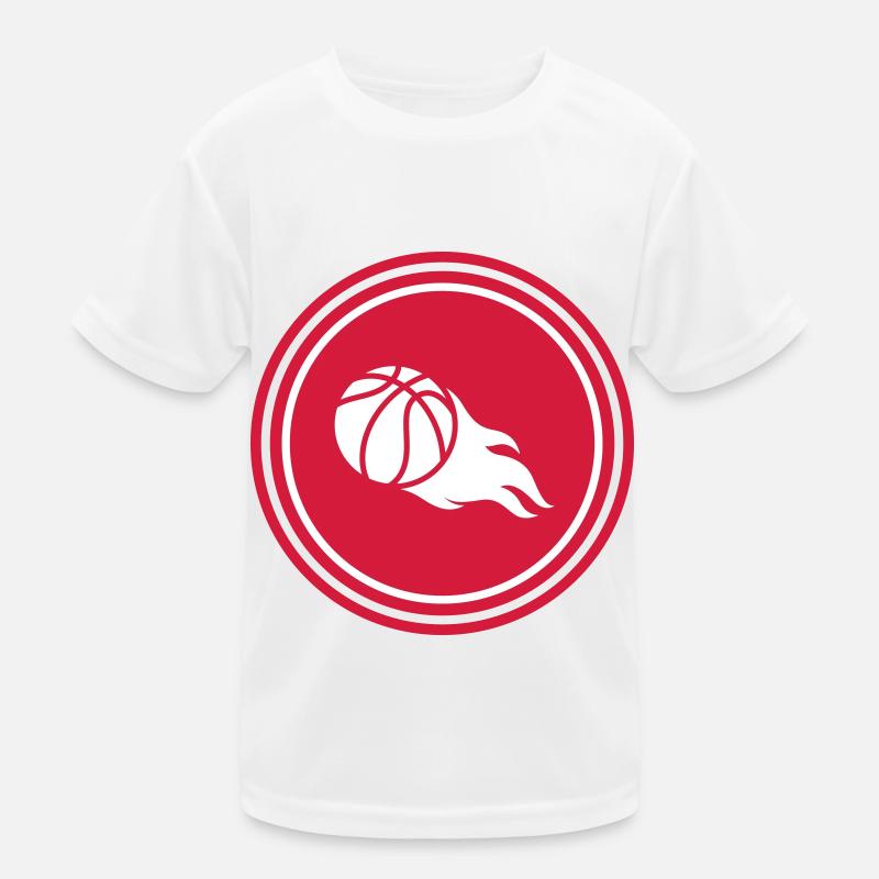 Flamme de feu de basket-ball T-shirt sport Enfant