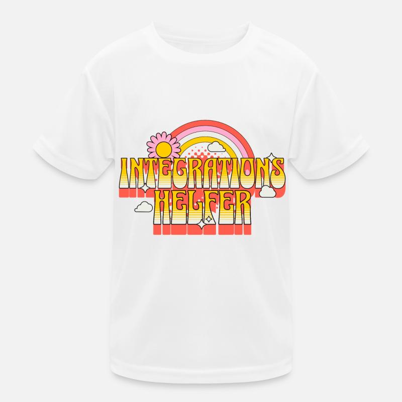 Integration Assistant I-Helper School KiTa Blume Kids Functional T-Shirt