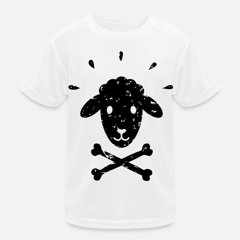 Jolly Roger Schaf – Schwarzes -Schaf – Mäh! Kinder Funktions-T-Shirt