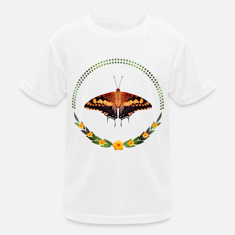 Fleurs de Joker tachetées de papillon T-shirt sport Enfant