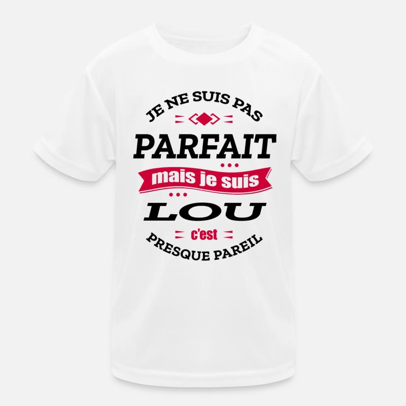 LOU PARFAIT - PRENOM LOU T-shirt sport Enfant