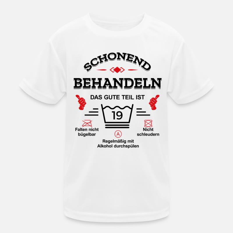 SCHONEND BEHANDELN 19. GEBURTSTAG Kinder Funktions-T-Shirt