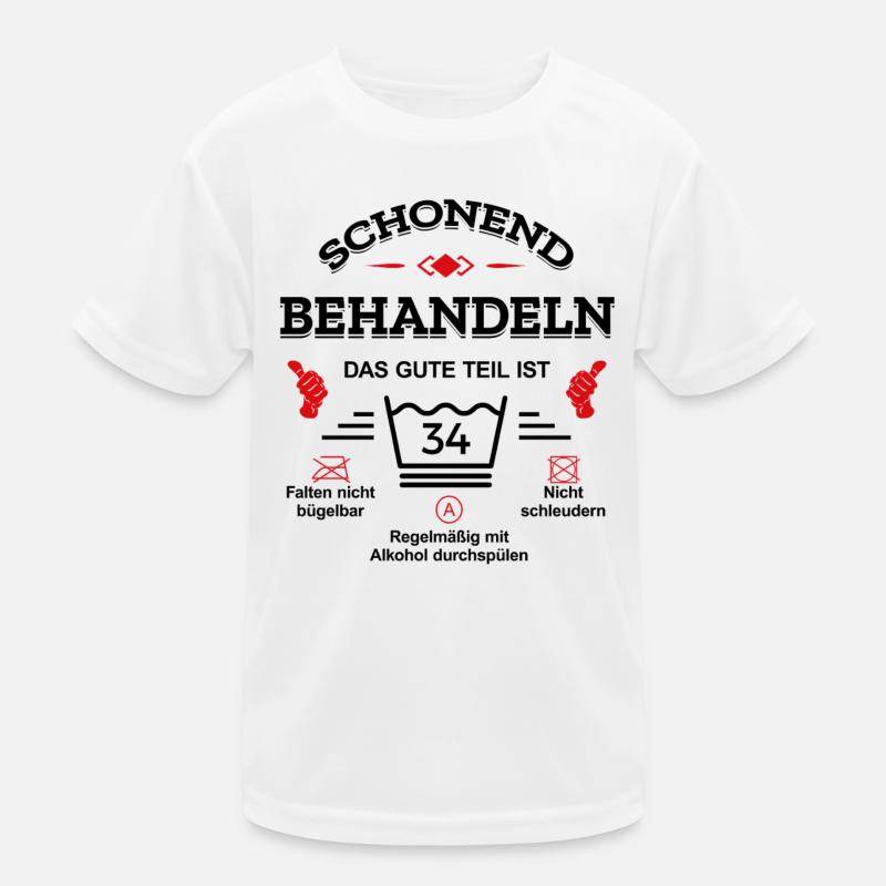 SCHONEND BEHANDELN 34. GEBURTSTAG Kinder Funktions-T-Shirt