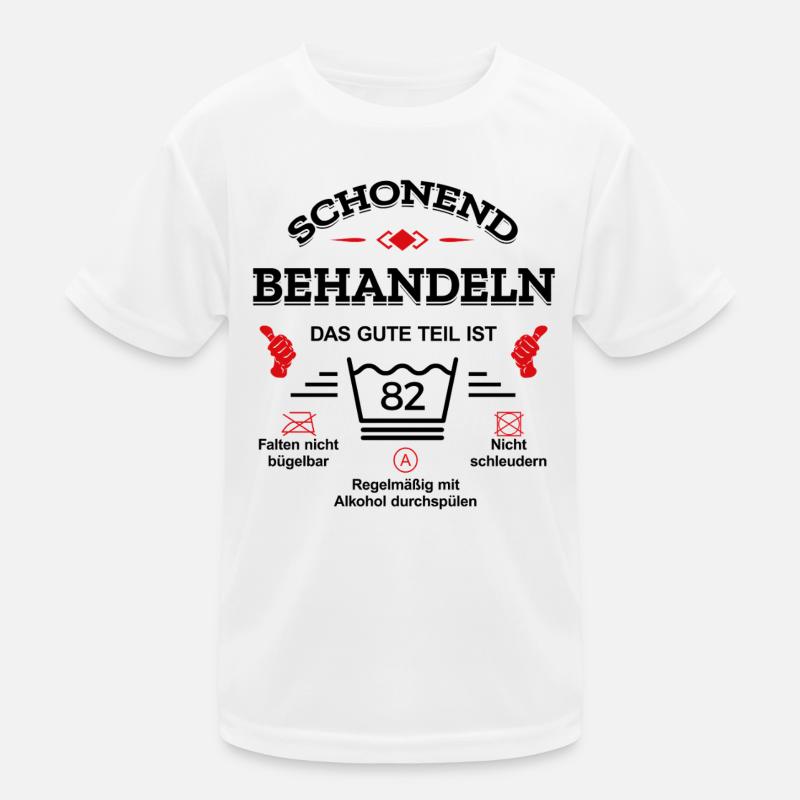 HANDLE MIT SORGFALT – 82 JAHRE PERFEKTION Kinder Funktions-T-Shirt