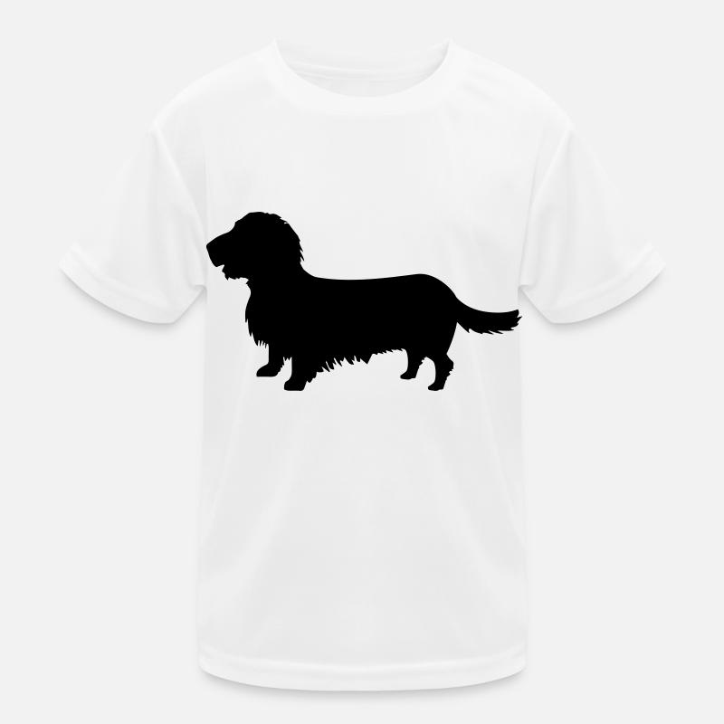Rough-haired dachshund Kids Functional T-Shirt