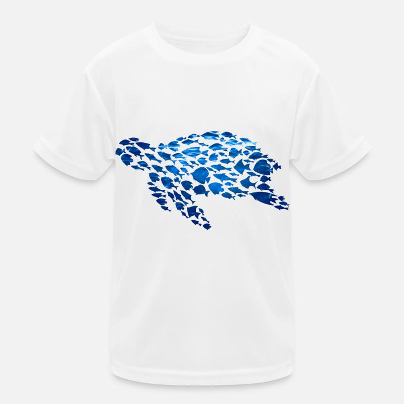 Turtle Fish Sea creatures Kids Functional T-Shirt
