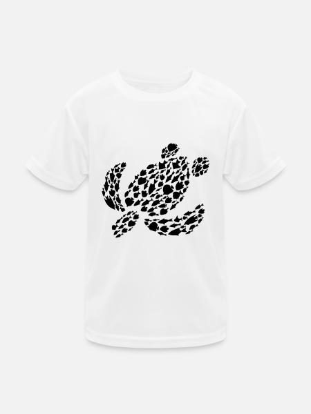 Sea Turtle Sea Ocean Animals Turtle - Kids Functional T-Shirt - white - Front