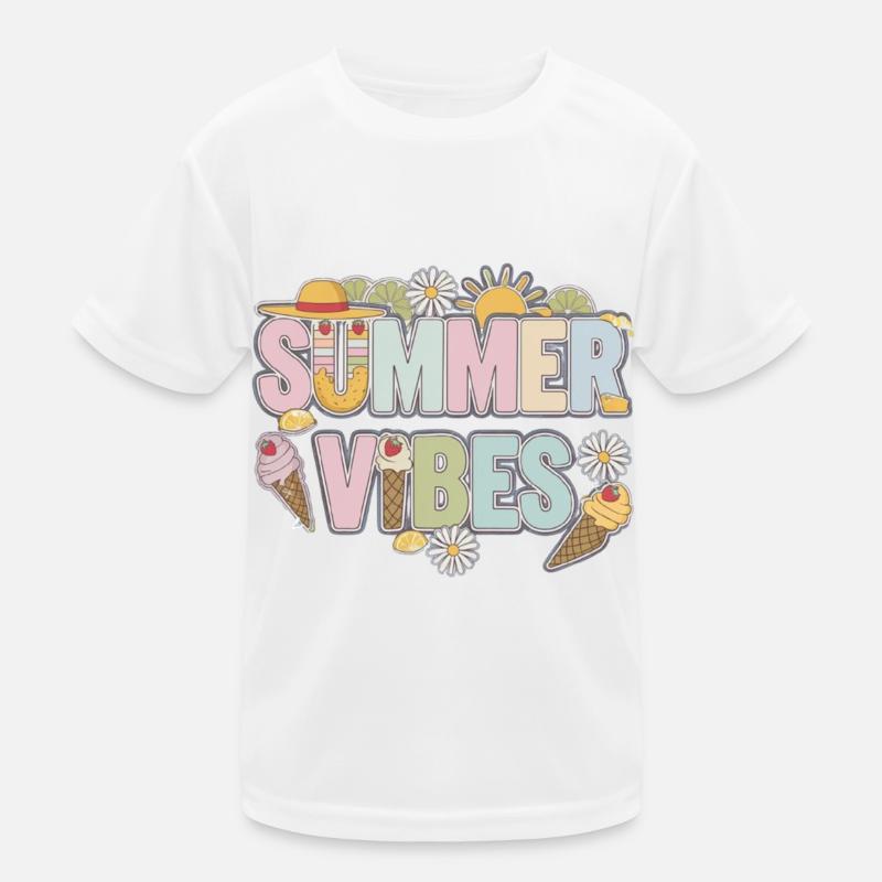 Boho Summer Vibes Kinder Funktions-T-Shirt