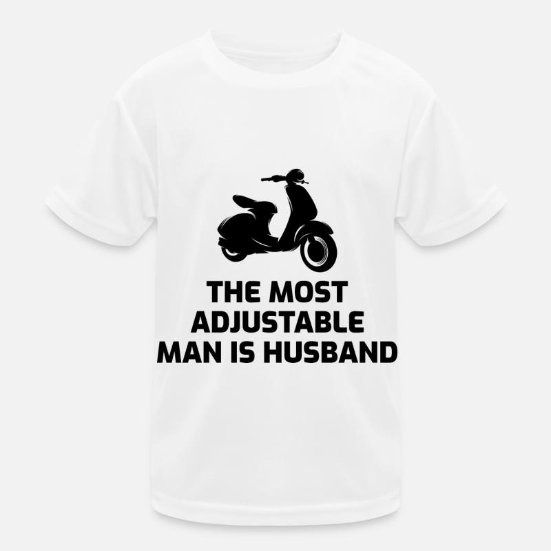 Roller Fahrer Roller Motorrad Ehemann Ehefrau Kinder Funktions-T-Shirt