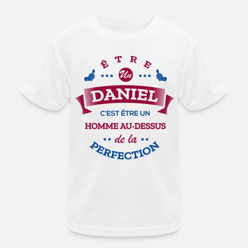 DANIEL PARFAIT - NOM DANIEL - T-shirt sport Enfant - blanc