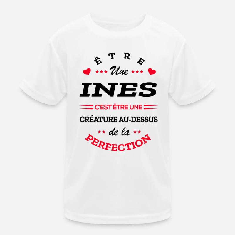 INES PARFAITE - NOM INES T-shirt sport Enfant