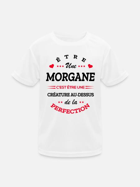 MORGAN PARFAITE - NOM MORGAN - T-shirt sport Enfant - blanc