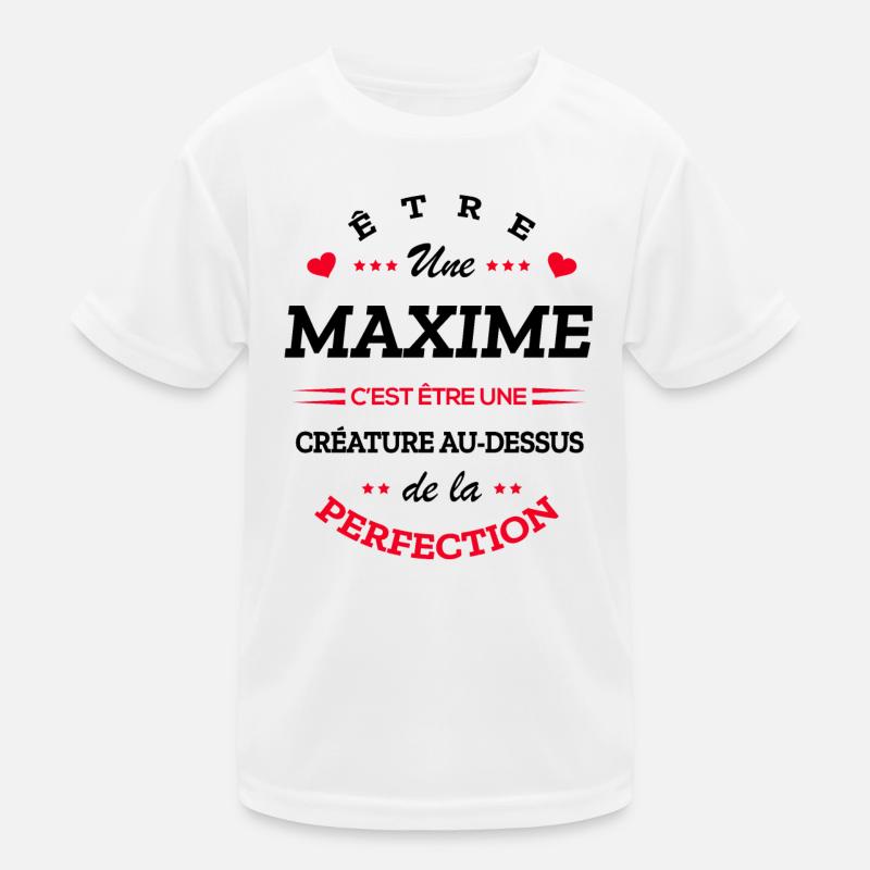 MAXIME PARFAITE - NOM MAXIME T-shirt sport Enfant