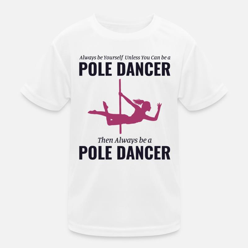 Pole Sport Dance Dancer Competition Acrobatics Kids Functional T-Shirt