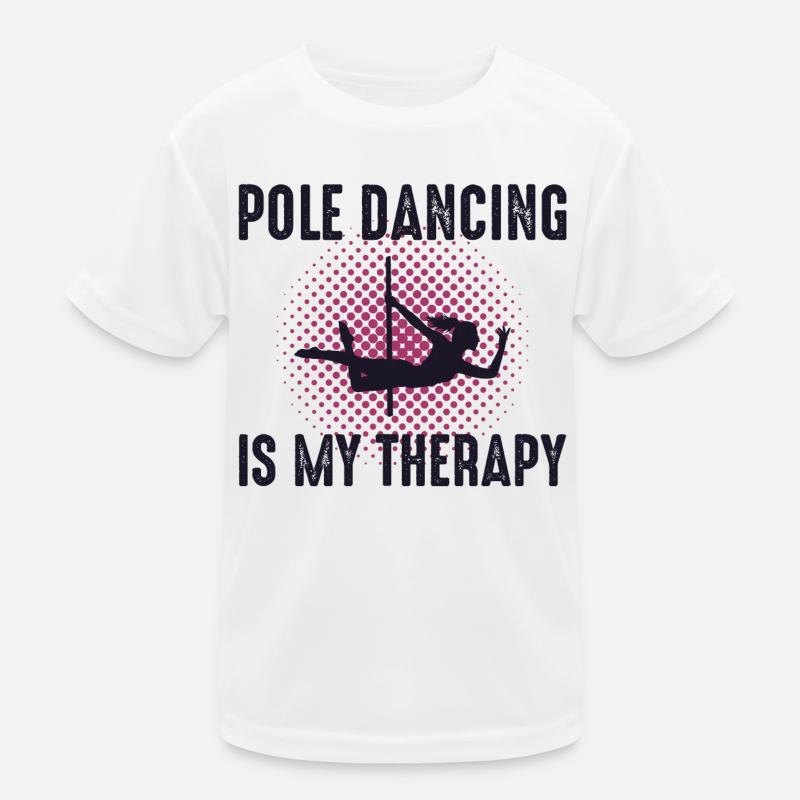 Pole Sport Dance Dancer Competition Acrobatics Kids Functional T-Shirt
