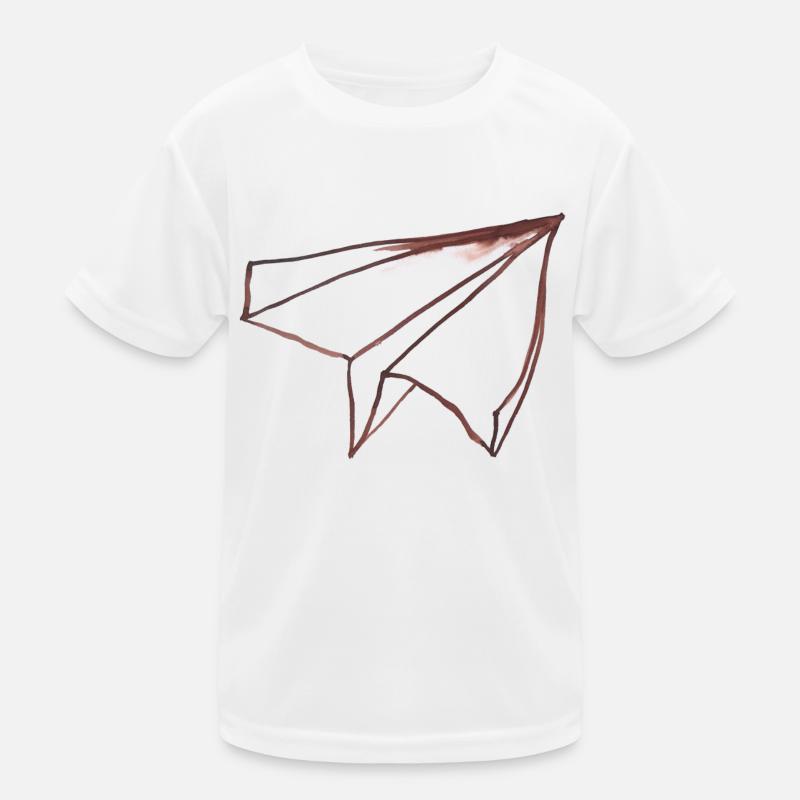 Avion en papier - un style arty cool pour les high-flyers T-shirt sport Enfant