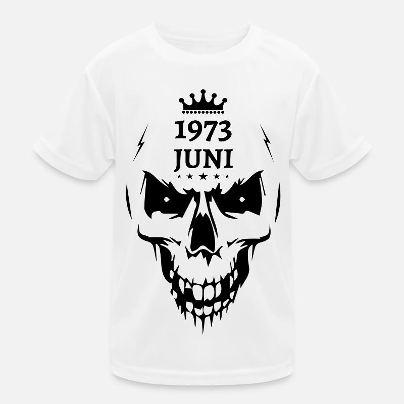 Juni 1973 Totenkopf Kinder Funktions-T-Shirt