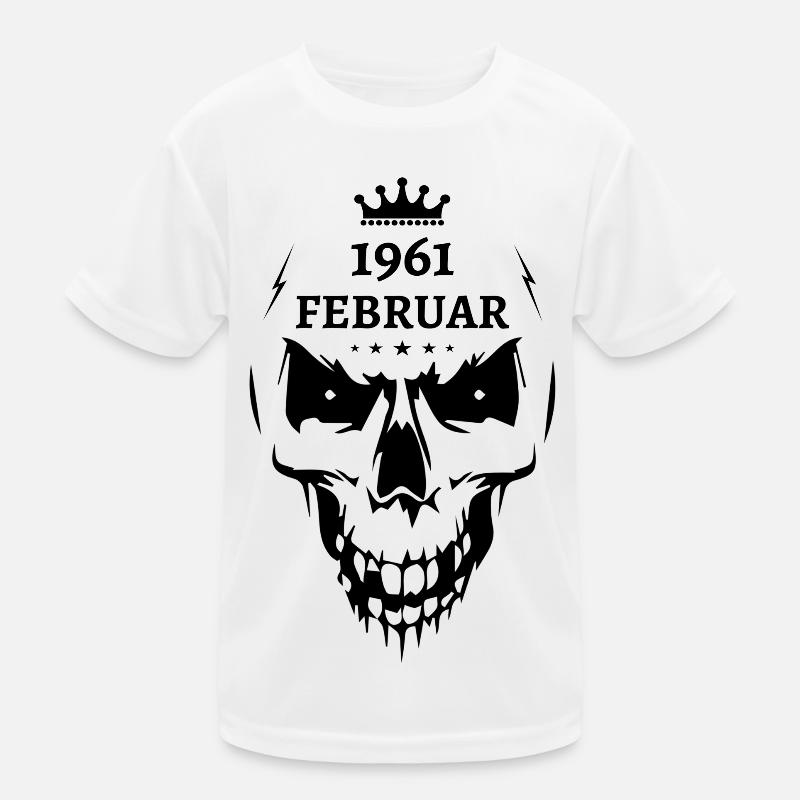Februar 1961 Totenkopf Kinder Funktions-T-Shirt