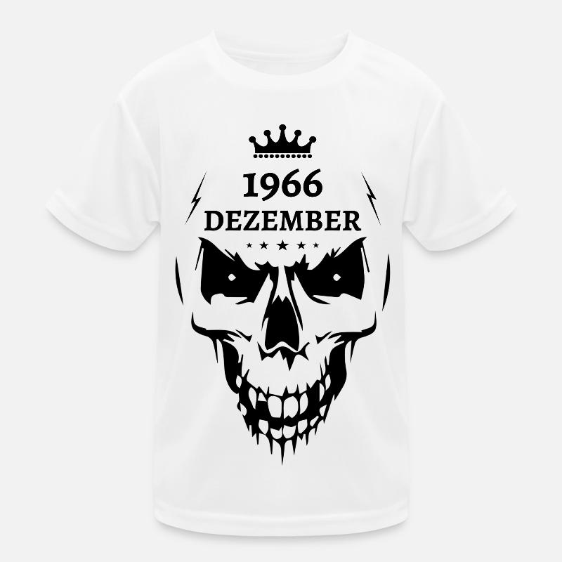 Décembre 1966 Crâne T-shirt sport Enfant