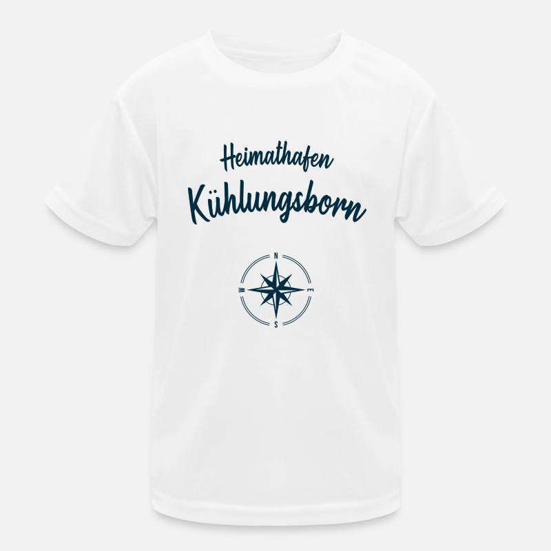 Heimathafen Kühlungsborn Ostsee Küste Segeln Kinder Funktions-T-Shirt