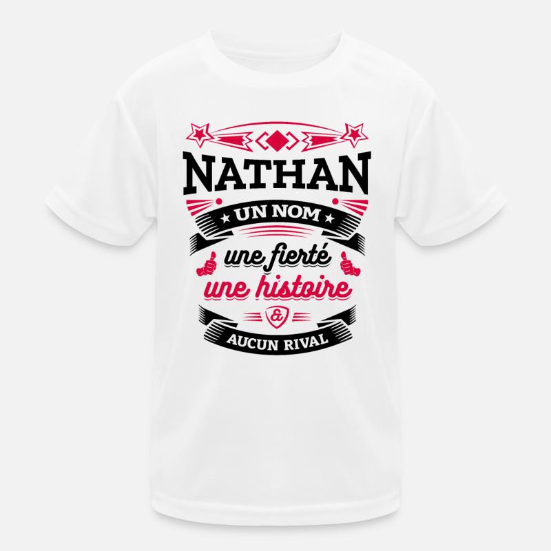 NATHAN UN NOM UNE FIERTÉ AUCUN RIVAL T-shirt sport Enfant