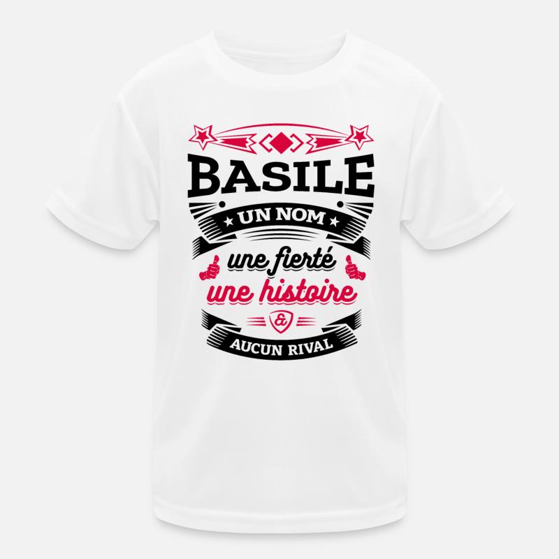 BASILE UN NOM UNE FIERTÉ AUCUN RIVAL T-shirt sport Enfant