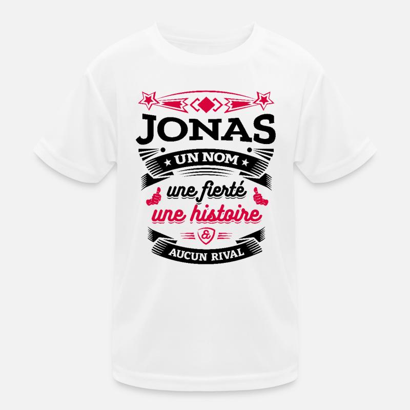 JONAS UN NOM UNE FIERTÉ AUCUN RIVAL T-shirt sport Enfant