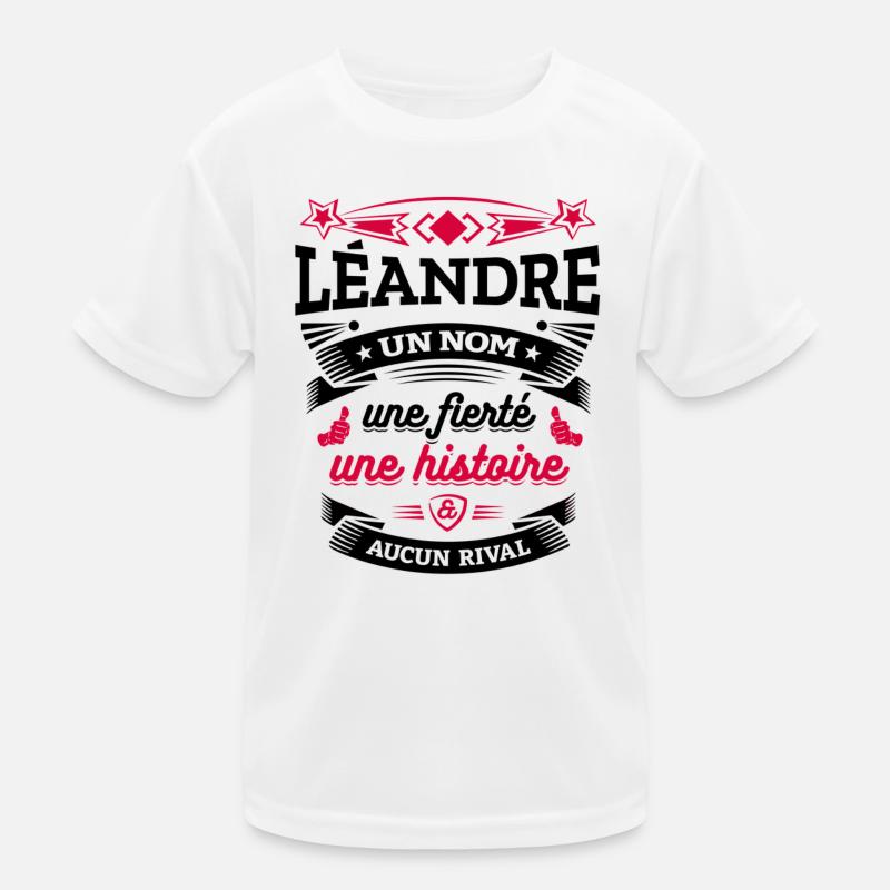 LÉANDRE UN NOM UNE FIERTÉ AUCUN RIVAL T-shirt sport Enfant