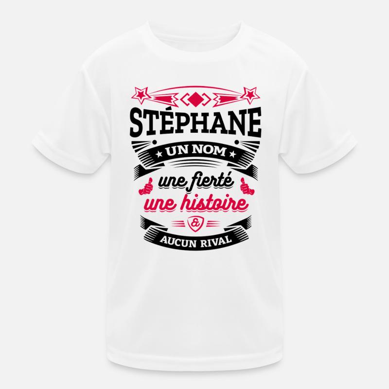 STÉPHANE UN NOM UNE FIERTÉ AUCUN RIVAL T-shirt sport Enfant