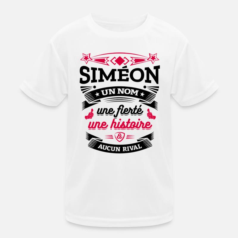 SIMÉON UN NOM UNE FIERTÉ AUCUN RIVAL T-shirt sport Enfant