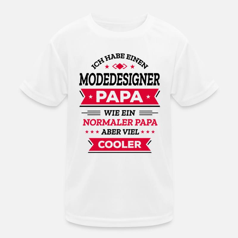 MODEDESIGNER PAPA GEBURTSTAG WEIHNACHTEN VATERTAG Kinder Funktions-T-Shirt