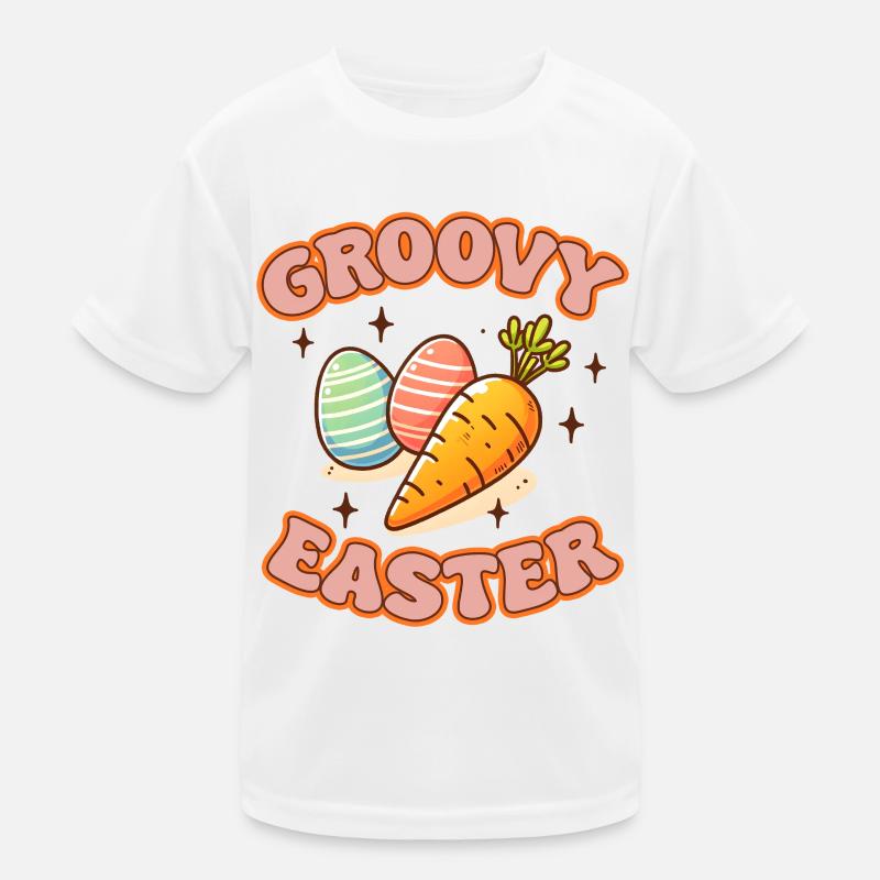 Groovy Easter Kinder Funktions-T-Shirt
