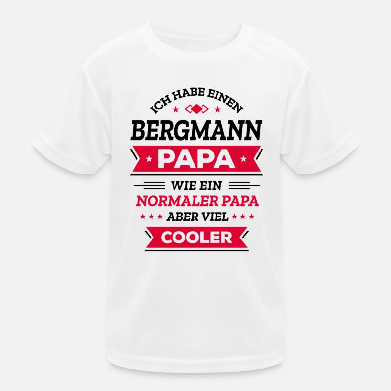 BERGMANN PAPA - COOLER ALS NORMAL, VATERTAG, HELD Kinder Funktions-T-Shirt