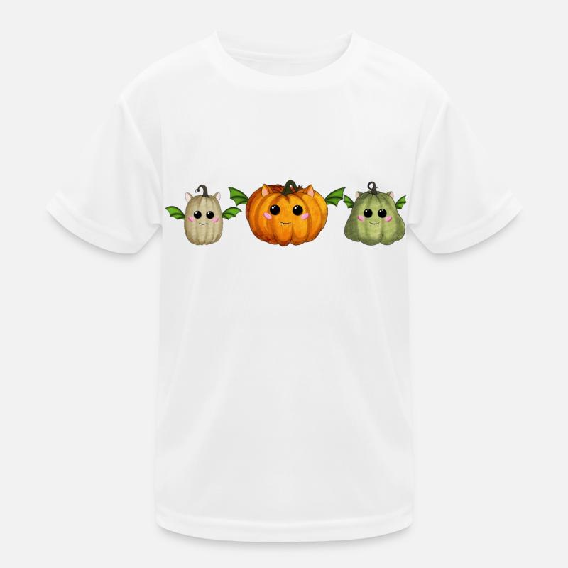 Happy Pumpkin Bats Kids Functional T-Shirt