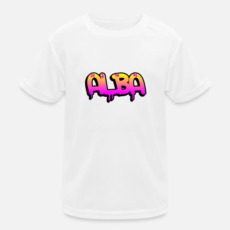 Graffiti name Alba Kids Functional T-Shirt