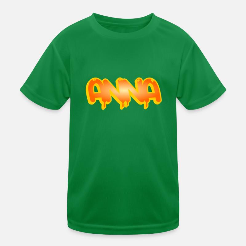 Graffiti Name Anna Kids Functional T-Shirt