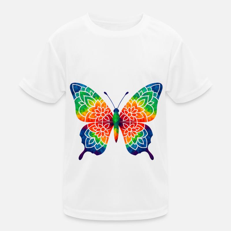 WPAP Style Animals - Butterfly Kids Functional T-Shirt