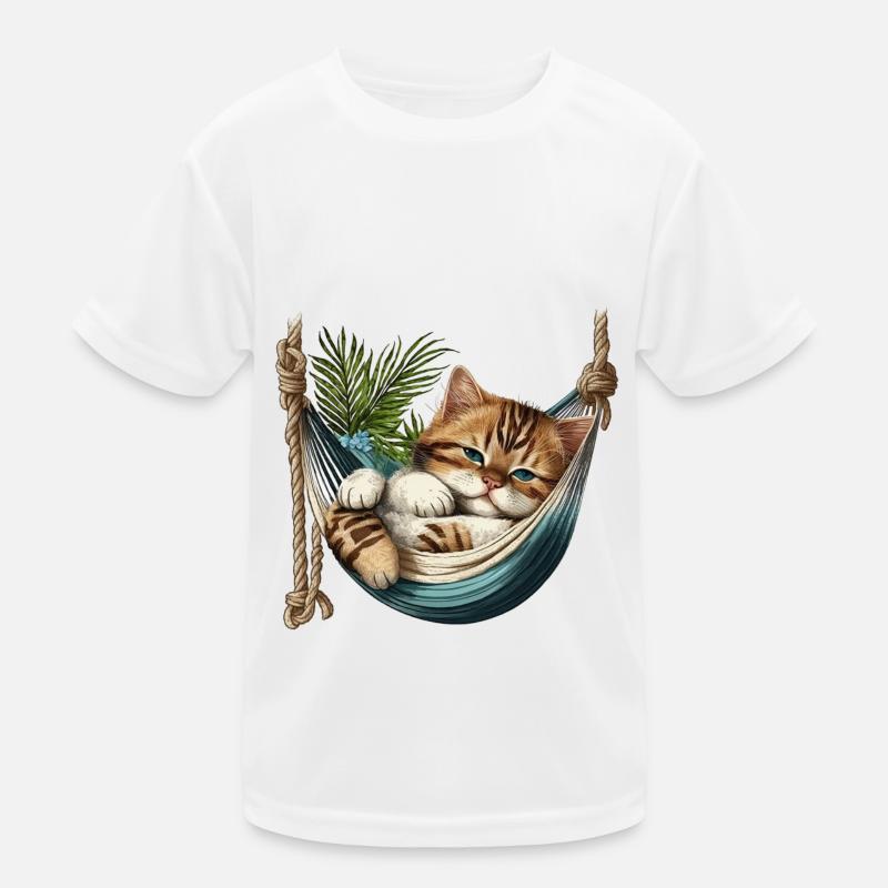 Chat dans un Hammock T-shirt sport Enfant