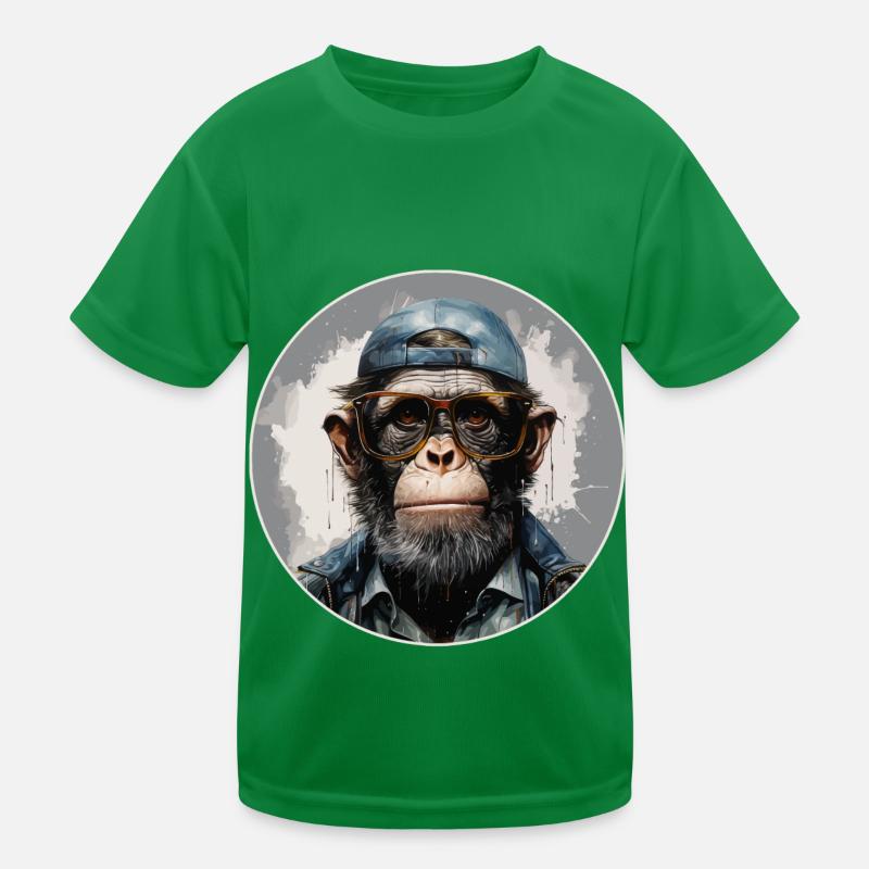 Singe sérieux #12 T-shirt sport Enfant